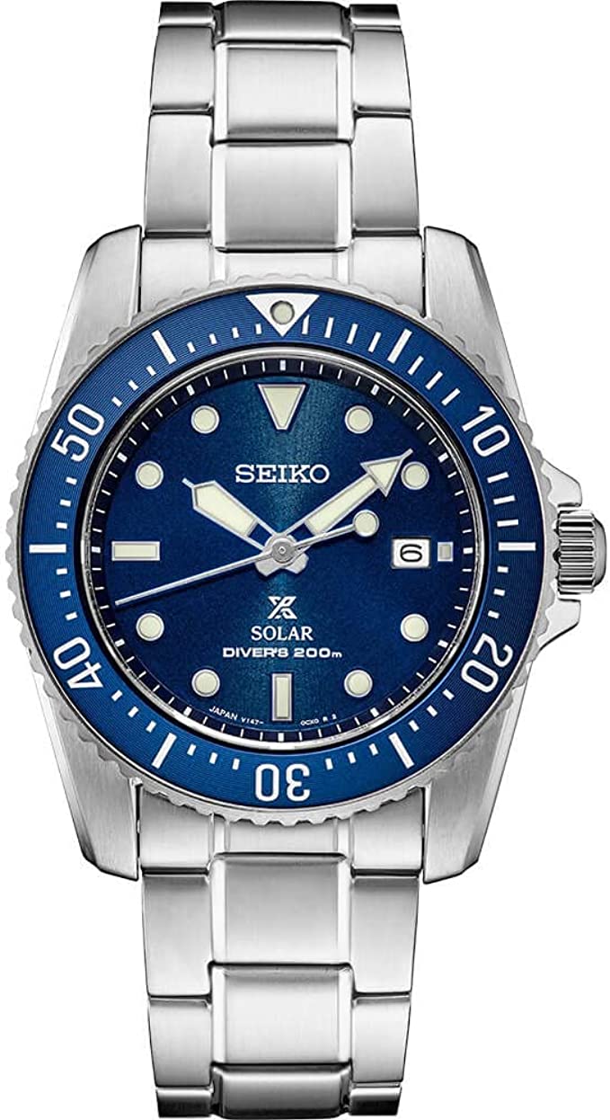Seiko SNE585 Prospex Men's Watch Silver-Tone 38.5mm Stainless Steel