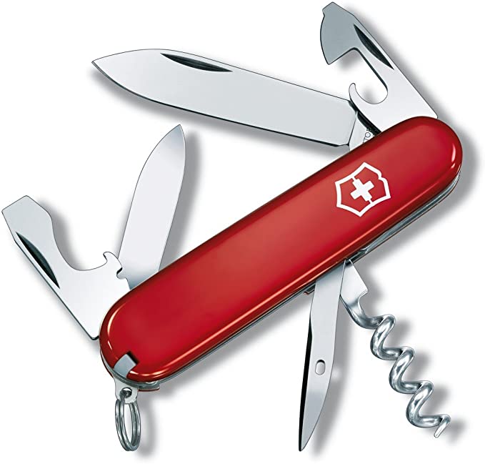 Victorinox Swiss Army Huntsman Pocket Knife, OS, Red/Medium Red