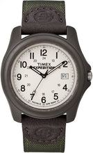 Load image into Gallery viewer, Timex Men&#39;s T49101 Expedition Camper Green Nylon/Leather Strap Watch
