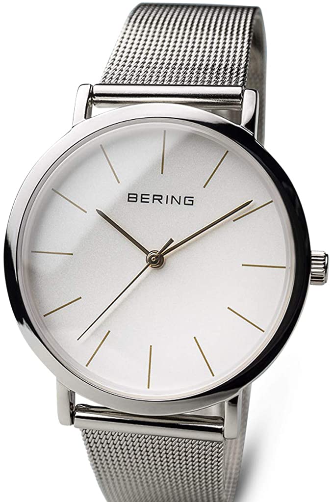 BERING Time | Women's Slim Watch 13436-001 | 36MM Case | Classic Collection | Stainless Steel Strap | Scratch-Resistant Sapphire Crystal | Minimalistic - Designed in Denmark