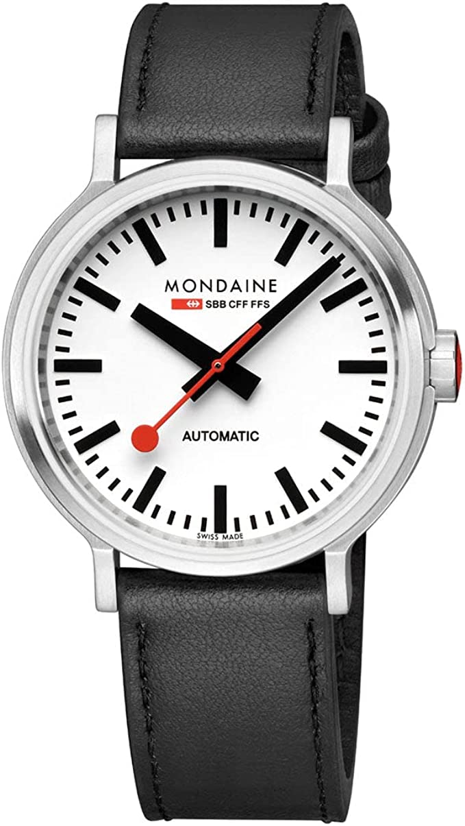 Mondaine Official Swiss Railways Watch Original Automatic Backlight 41 mm | Black MST.4161B.LB