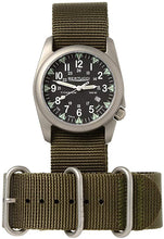 Load image into Gallery viewer, Bertucci A-4T Illuminated 13467 Mens Defender Olive Nylon Band Black Quartz Dial Watch
