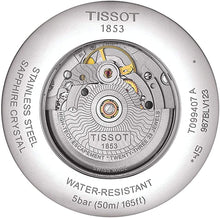 Load image into Gallery viewer, Tissot mens Chemin des Tourelles Stainless Steel Dress Watch Blue T0994071604800
