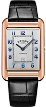 Load image into Gallery viewer, Rotary Men&#39;s Watch 42mm Rectangle Dial Rose Gold Stainless Steel Case GS05284/70
