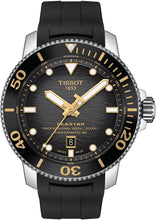 Load image into Gallery viewer, Tissot Mens Tissot Seastar 2000 Professional Powermatic 80 316L Stainless Steel case Automatic Watch, Black, Rubber, 22 (T1206071744101)
