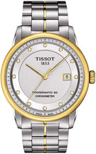 Load image into Gallery viewer, Tissot Luxury Automatic Diamond Silver Dial Two-Tone Stainless Steel Mens Watch T0864082203600
