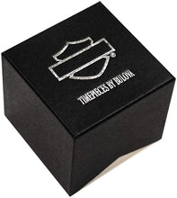 Load image into Gallery viewer, Harley-Davidson Women&#39;s 4 Diamonds Half Bangle Bracelet Watch - Silver 76P102
