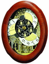 Load image into Gallery viewer, Rhythm Clocks &quot;Joyful Nostalgia Oak&quot; Magic Motion Clock
