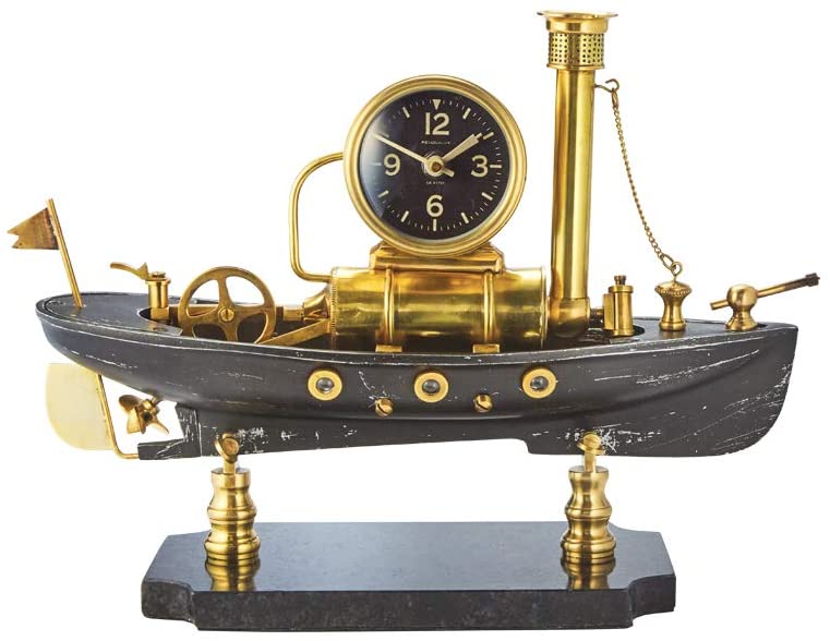 Pendulux, Steamboat Table Clock, Room Decor