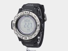 Load and play video in Gallery viewer, Casio Men&#39;s PRO TREK Quartz Watch with Resin Strap, Black, 26 (Model: PRW-3500-1CR)
