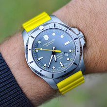 Load image into Gallery viewer, Victorinox I.N.O.X. Analog Quartz Watch with Titanium Strap, Yellow, 22 (Model: 241844)
