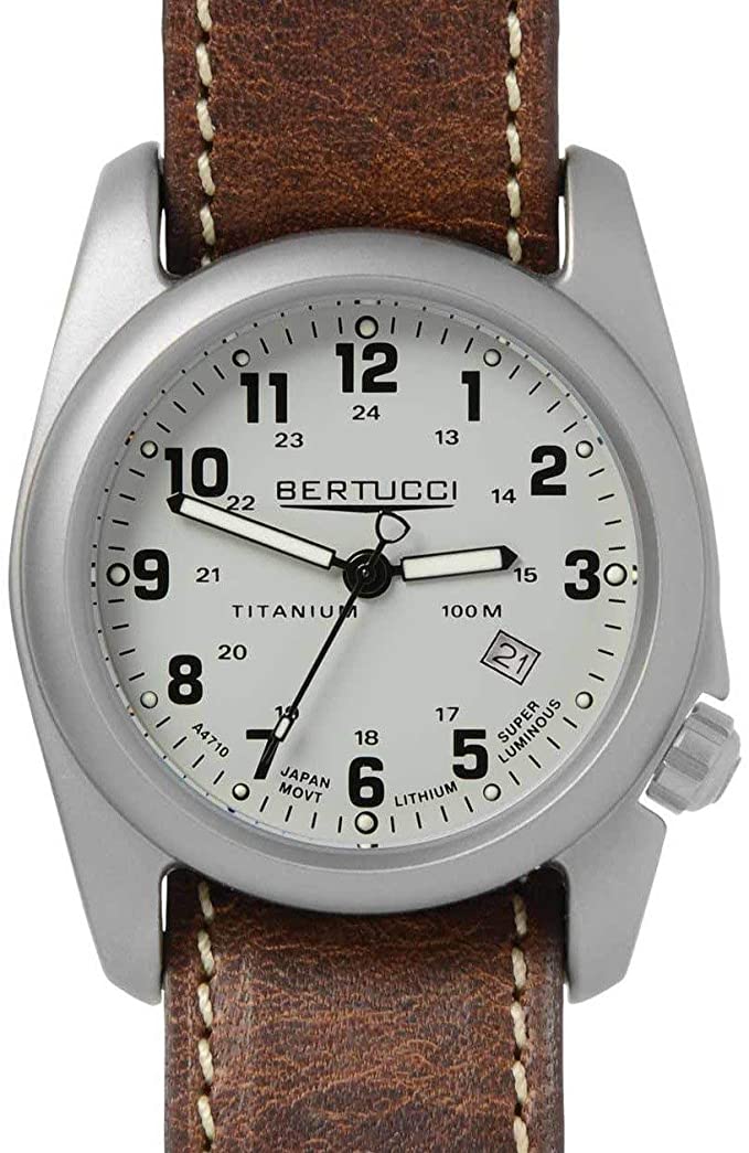 Bertucci Field Swiss Quartz Analog White Dial Men's Watch 12716