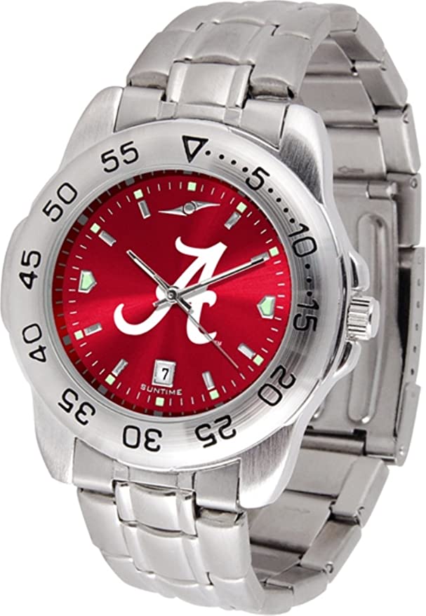 Alabama Crimson Tide Stainless Steel Men's Sport Watch