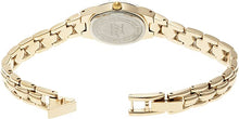 Load image into Gallery viewer, Armitron Women&#39;s 75/3313CHGP Oval Faceted Wall-to-Wall Crystal Gold Tone Bracelet Watch
