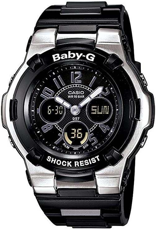 Casio Women's BGA110-1B2 Baby-G Shock Resistant Black Multi-Function Sport Watch