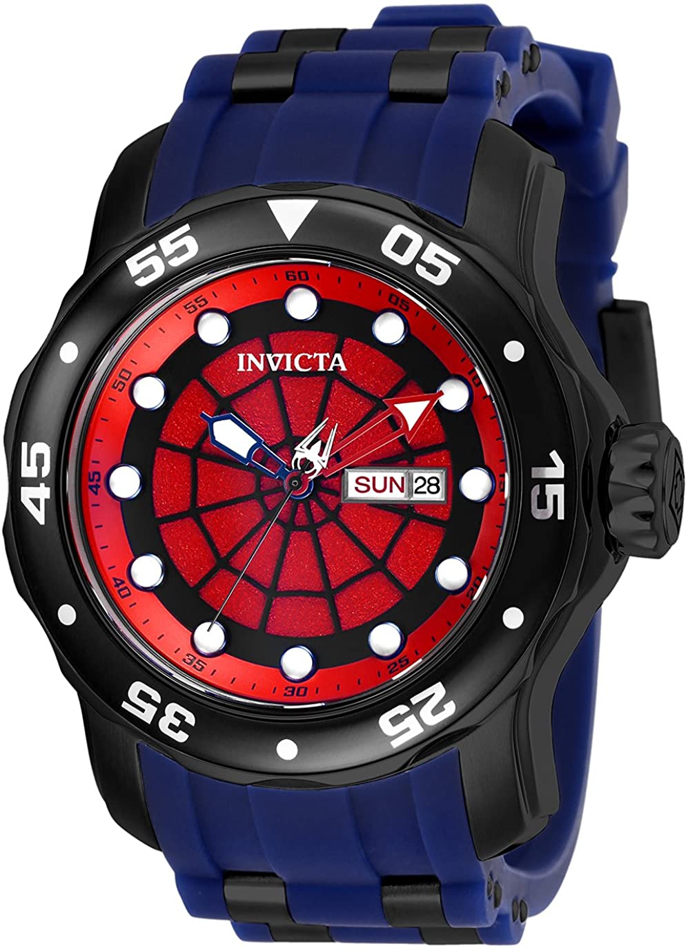 Invicta 25699 Marvel - Spiderman Men's Wrist Watch Stainless Steel Quartz Red Dial