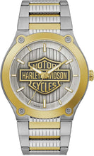 Load image into Gallery viewer, Harley-Davidson Men&#39;s Bar &amp; Shield Logo Hardware Stainless Steel Gold-Tone Watch
