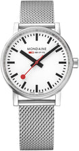 Load image into Gallery viewer, Mondaine SBB Swiss-Quartz Watch with Stainless-Steel Strap, Silver, 18 (Model: MSE.35110.SM)
