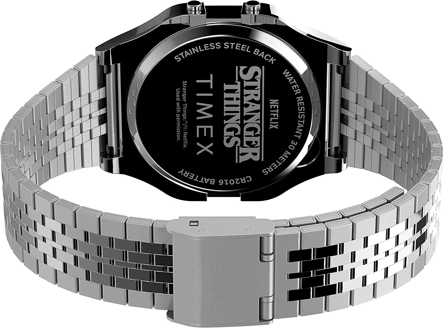 Timex X Stranger Things Watch Timex T80 34mm Stainless Steel Timex X Stranger Things Watch Timex T80 34mm Stainless Steel