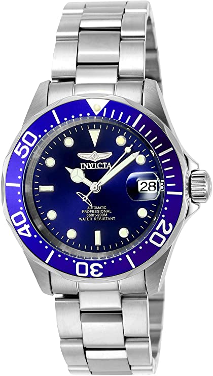 Invicta Men's 9094 Pro Diver Collection Stainless Steel Automatic Dress Watch with Link Bracelet