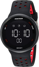 Load image into Gallery viewer, Armitron Sport Unisex 40/8423BRD Red Accented Digital Chronograph Black Silicone Strap Watch

