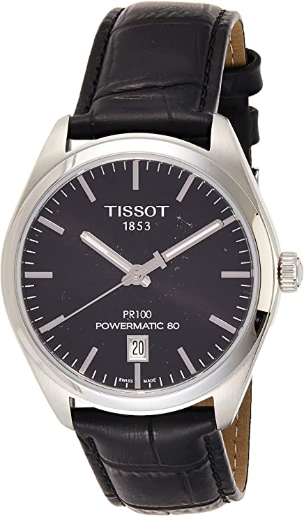 Tissot Men's PR 100 316L Powermatic 80 Black Dial Men's Watch T101.407.16.051.00