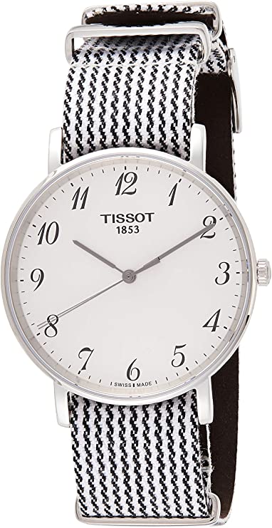Tissot Men's Stainless Steel Quartz Watch with Stainless-Steel Strap, Two Tone, 18 (Model: T1094101803200)