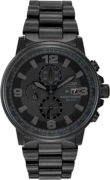 Citizen Men's CA0295-58E Eco-Drive Nighthawk Stainless Steel Watch