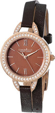 Load image into Gallery viewer, Caravelle New York Women&#39;s 44L130 Analog Display Japanese Quartz Brown Watch

