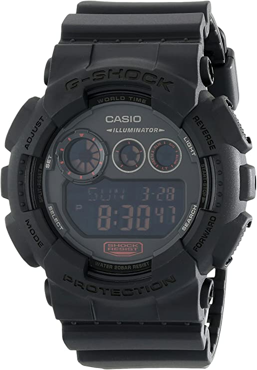 G-Shock Watch with Stainless-Steel Strap, 30 (Model: GD120MB-1CR)
