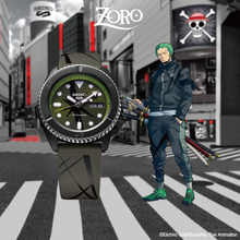 Load image into Gallery viewer, Seiko 5 Sports One Piece Roronoa Zoro Limited Edition SRPH67

