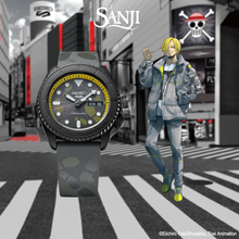Load image into Gallery viewer, Seiko 5 Sports One Piece Vinsmoke Sanji Limited Edition SRPH69
