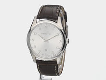 Load and play video in Gallery viewer, Hamilton Men&#39;s H38511553 Jazzmaster Thinline Silver Dial Watch
