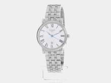 Load and play video in Gallery viewer, Tissot womens Carson Stainless Steel Dress Watch Grey T1222101103300
